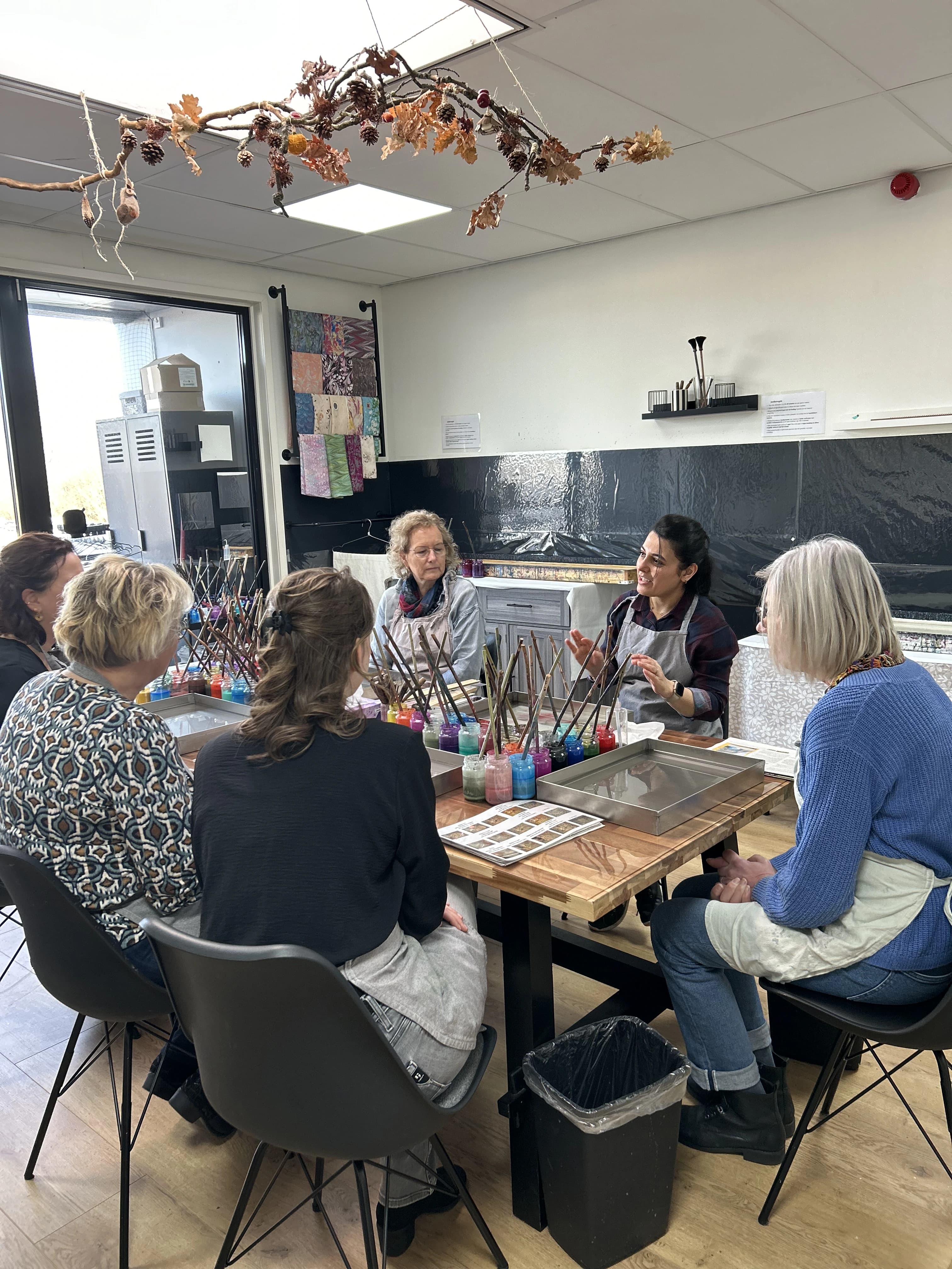 Ebru sjaal workshop
